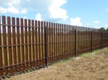 Забор из металлоштакетника с двухсторонним покрытием. Цена от 1950 руб/мп